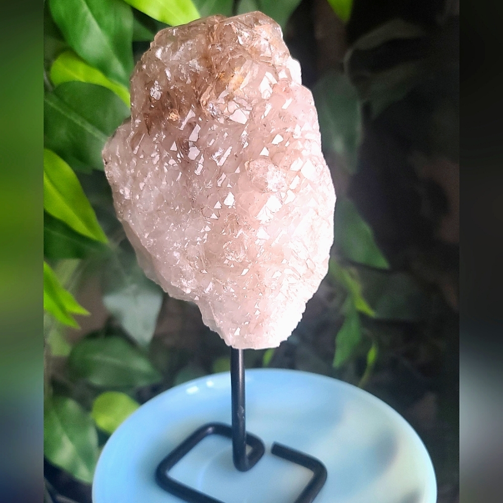 Elegant Smokey Quartz Display on Stand